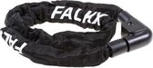 Falkx Steel-O Chain Kettingslot 120 CM - Nylon Hoes -  Staal - Zwart - Slot