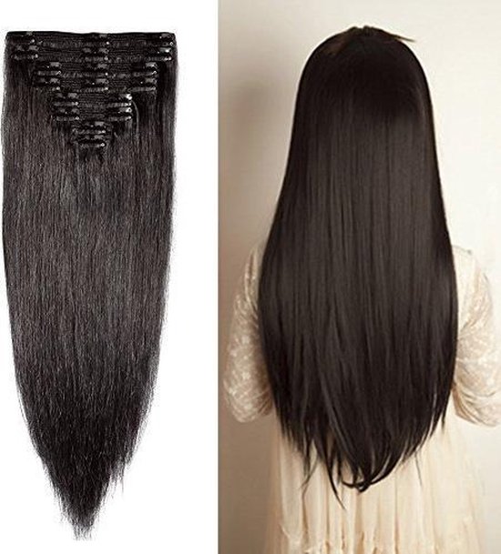 Clip in Hair Extensions 160gram 55/60cm Echt Haar dik&vol tot in de