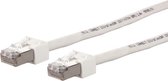 Metz Connect 13084V0588-E RJ45 Netwerkkabel, patchkabel CAT 6 S/FTP 0.50 m Wit Afgeschermd, Halogeenvrij, Zeer flexibel 1 stuk(s)