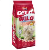 Get Wild Active Plus - Hondenvoer voor volwassen (werk) honden met hoge activiteit- Energierijke hondenbrokken met lam/rijst smaak - 15kg