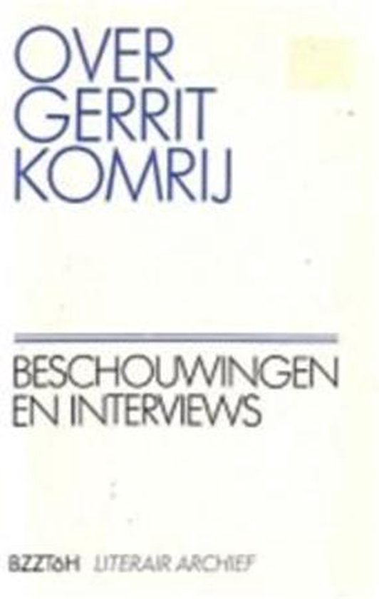 Over Gerrit Komrij - cover