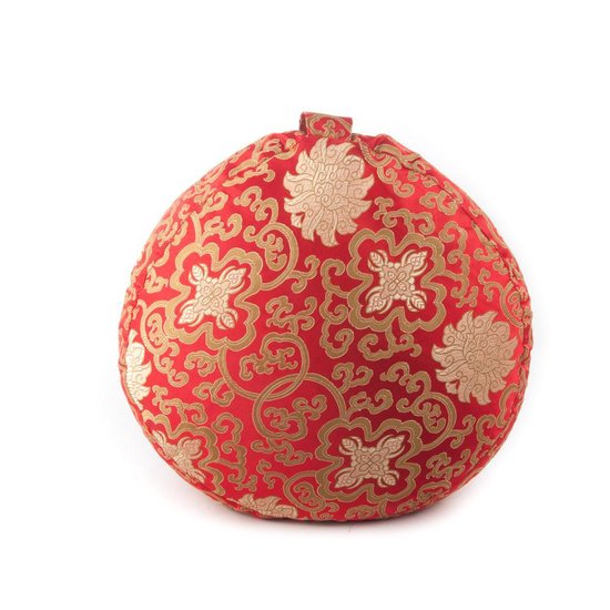 Meditatiekussen rood lotus patroon van Yogi & Yogini — afbeelding 4