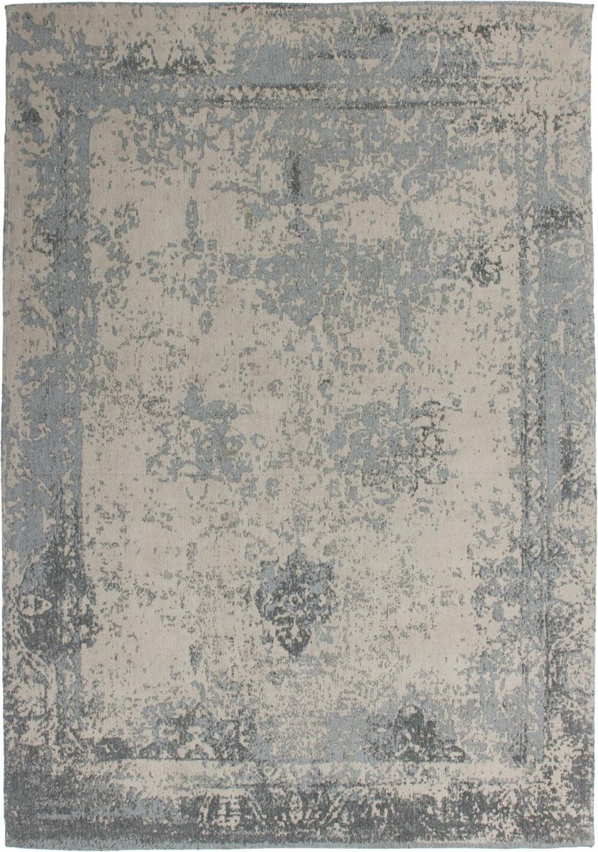 Kayoom vintage-Patchwork vloerkleed echt handgemaakt 160 x 230 Grijs