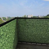 Villa Madelief | Balkonscherm conifeer | 100x400cm | Enkelzijdig | Balkondoek | Balkonafscheiding