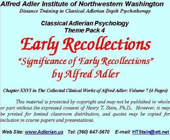 Classical Adlerian Psychology Theme Packs - Classical Adleri ... - cover