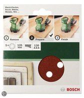 Bosch 6-delige schuurbladenset voor excenterschuurmachines 150 mm - korrel 60; 120; 240