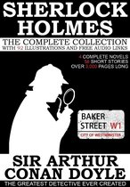 The Complete Sherlock Holmes: 4 Novels and 56 Short Stories with 92 Illustrations and Free Online Audio Links.