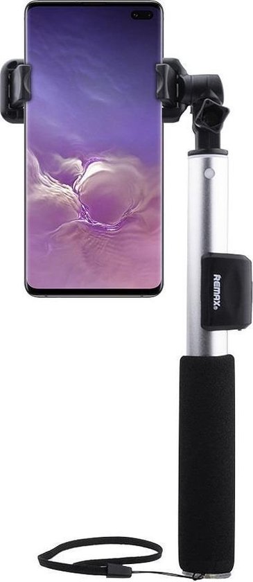 Remax - Samsung Galaxy S10 plus Selfie Stick Bluetooth Zilver | bol.com