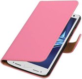 Bookstyle Wallet Case Hoesjes voor Moto Droid Turbo 2 Roze