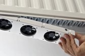 SpeedComfort Radiator Ventilator Basic Duo set – Voor radiatoren met minimaal 7cm plaatruimte - Inclusief thermostaatschakelaar en adapter