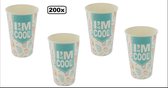 200x Milkshakebeker I`M a COOL cup  400ml