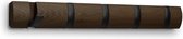 Umbra Flip 5 kapstok - 50.8x7.6cm - zwart/walnoot