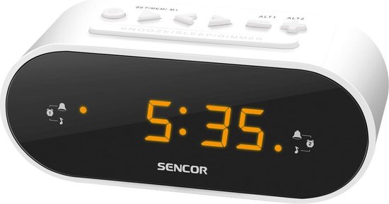 Sencor SRC 1100 - Klok Radio - Wit