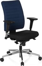 hjh office Pro Tec 350 - Chaise de bureau - Noir / bleu