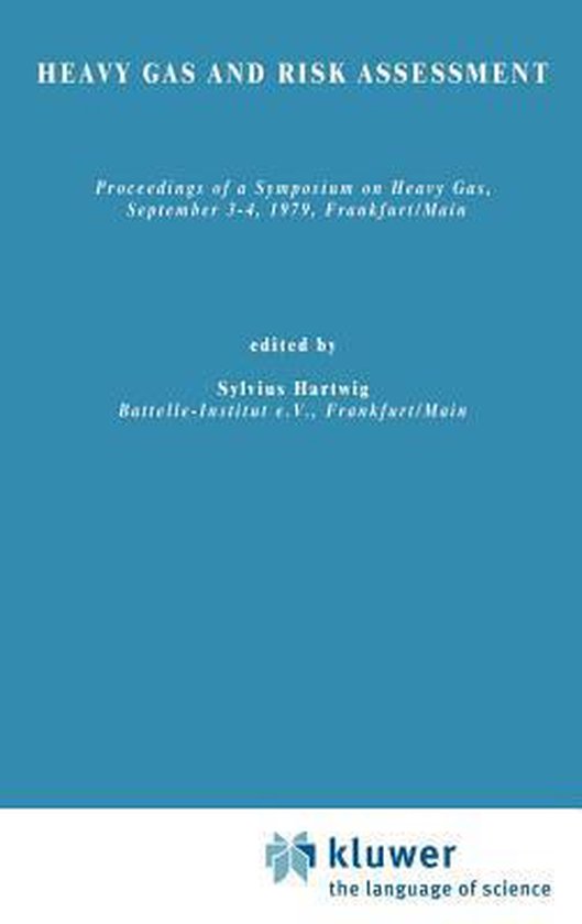 Heavy Gas and Risk Assessment - I - cover