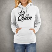 His Queen Hoodie| Wit | Xlarge