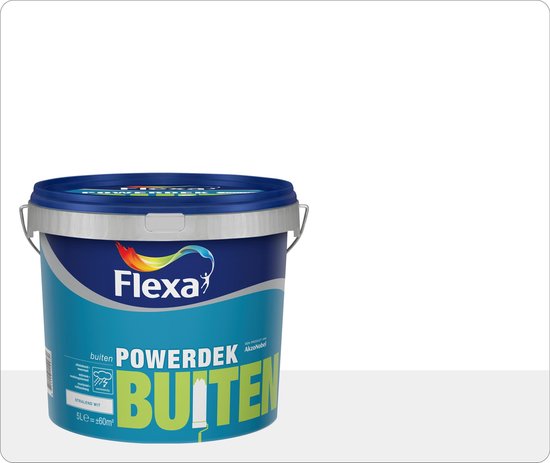 Voorzichtig Verlating Harden Flexa Powerdek Muurverf - Buiten - 2,5 liter | bol.com