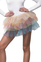"Regenboog tutu met glitters voor vrouwen - Verkleedattribuut - One size"