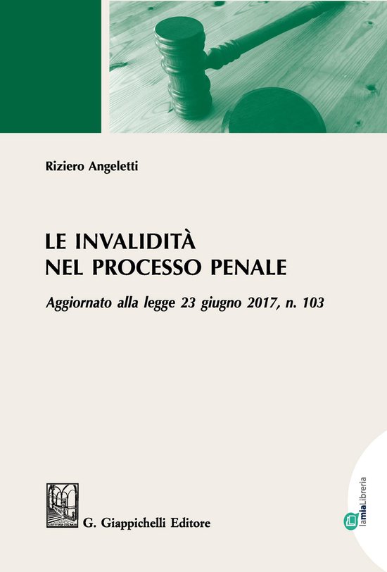 Le invalidità nel processo penale - cover