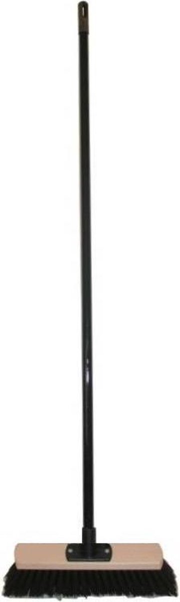 Benson Straatbezem - Zachte kunststof haren - Inclusief steel - 30 cm breed - Zwart van Benson — afbeelding 2