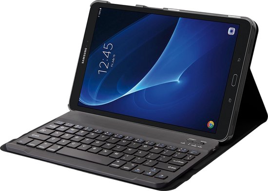 Samsung Galaxy Tab A 10.1 (T580T585) Bluetooth Keyboard Case Toetsenbordhoes – Zwart Samsung Galaxy Tab A 10.1 (T580T585) Bluetooth Keyboard Case Toetsenbordhoes – Zwart