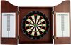 Afbeelding van het spelletje Dartkabinet - massief hout - met wedstrijd dartbord - dartpijlen en trainingsspel