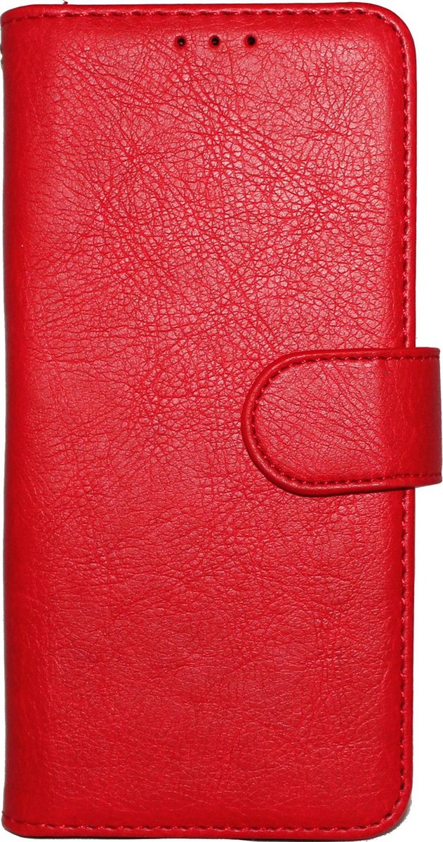 HB Hoesje Geschikt voor Apple iPhone XR - Luxe Kunstlederen Portemonnee Book Case - Rood