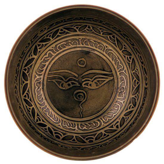 Klankschaal OMPMH gegraveerd - 16x10 - 1250-1400 - Metaal - M van Eastern Serenity — afbeelding 2