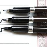Set van 3 Verschillende Japanse Kalligrafeer Stiften zwart | Kalligrafeer Set