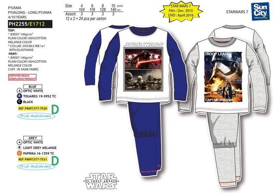 Pyjama Star Wars taille 4 (104cm)