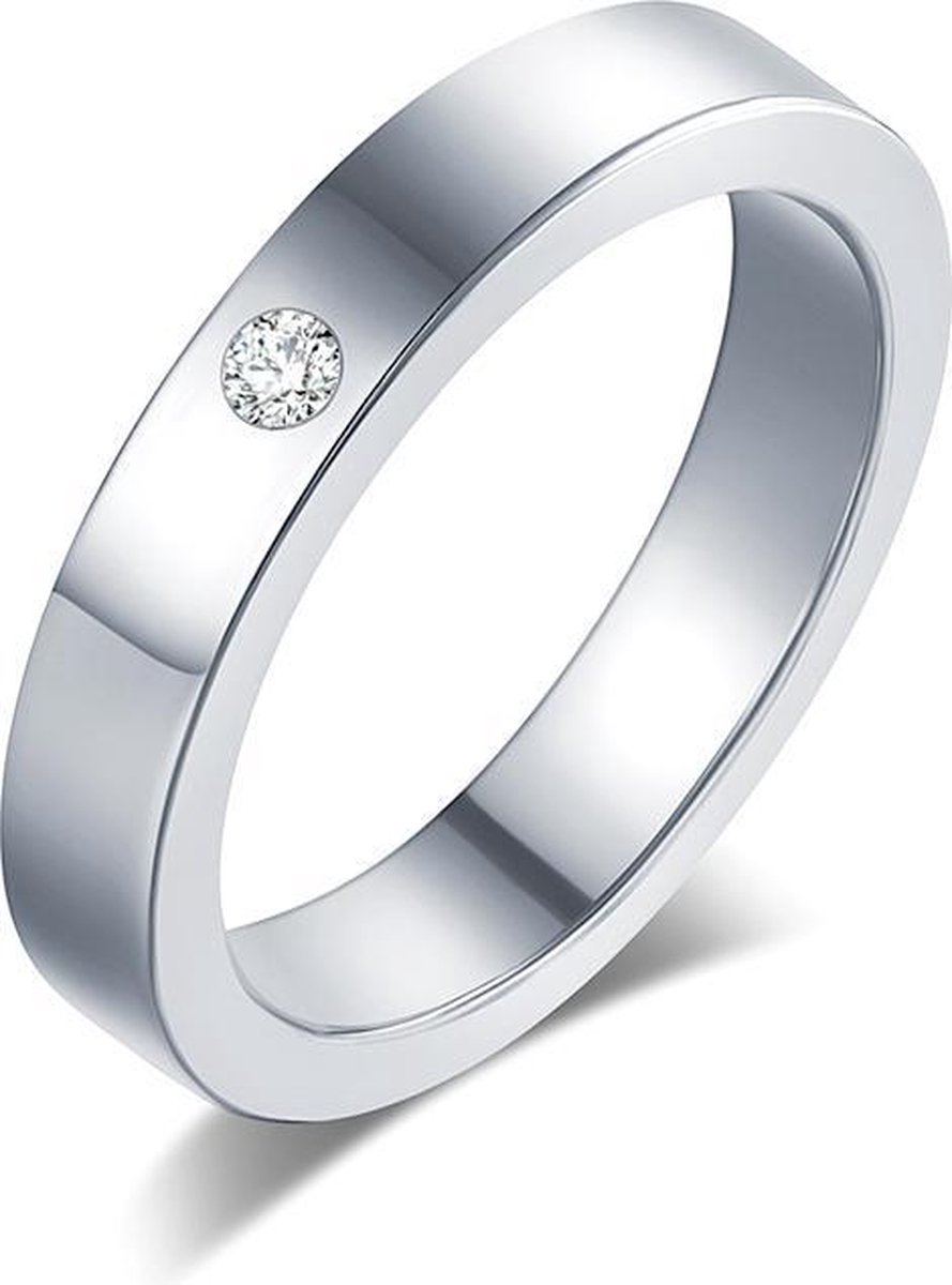 Montebello Ring Tabea - 316L Staal - Trouw - 5mm - Maat 58-18,5mm