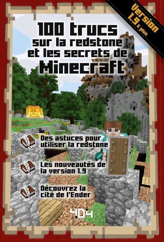 100 trucs sur la redstone et les secrets de Minecraft - cover