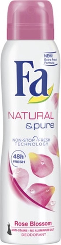 FA Deospray Natural & Pure Rose Blossom - 150 ml - Fa