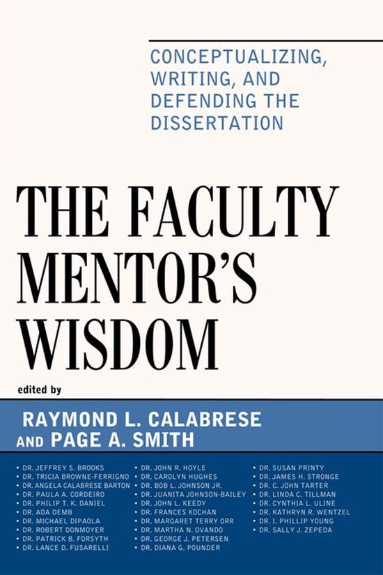 The Faculty Mentor's Wisdom - cover