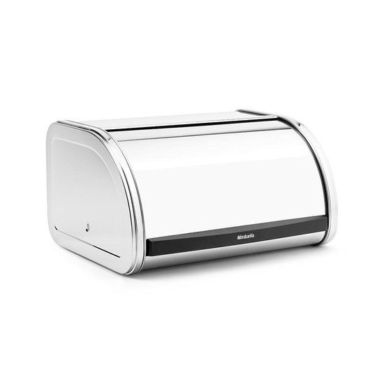 Brabantia Boîte à pain avec couvercle coulissant medium - Brilliant Steel