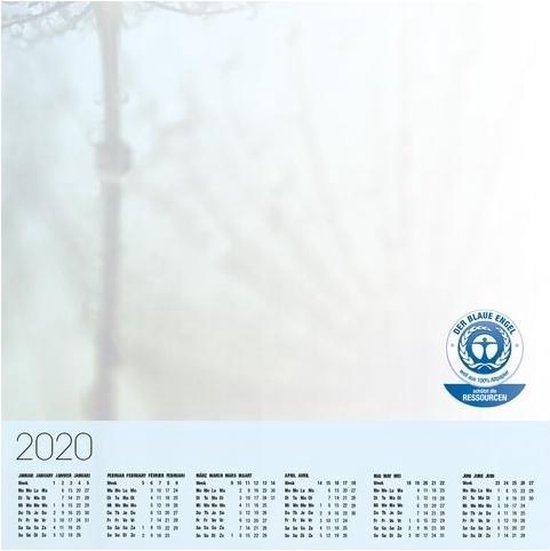 Bureau onderlegger - 59.5 x 41 cm - Kalender 2019/2020/2020 - 30 vellen |  bol.com