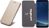 Samsung S8 Hoesje - Samsung Galaxy S8 Hoesje - Book Case Slim Wallet Goud