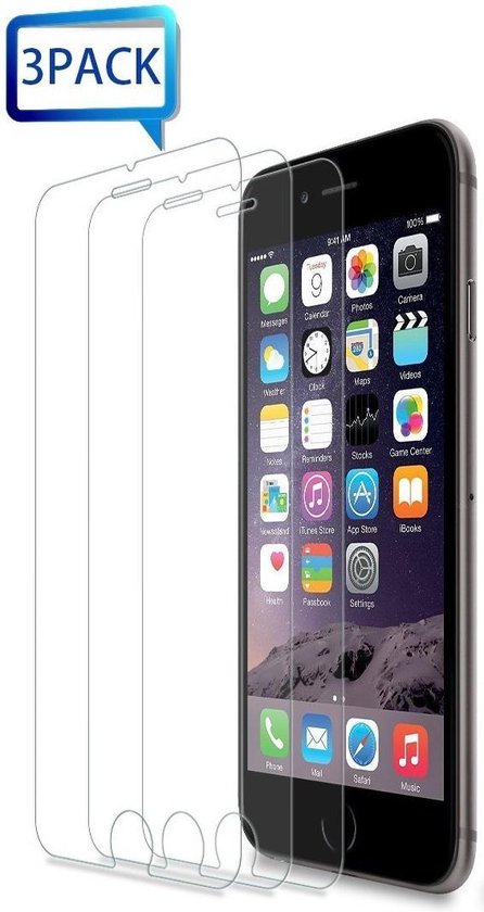 3x Glass Screenprotector - Tempered Glass voor Apple iPhone 6 Plus / iPhone 6S Plus