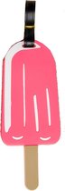 Lg-imports Bagagelabel Ijsje 18 X 8 Cm Roze