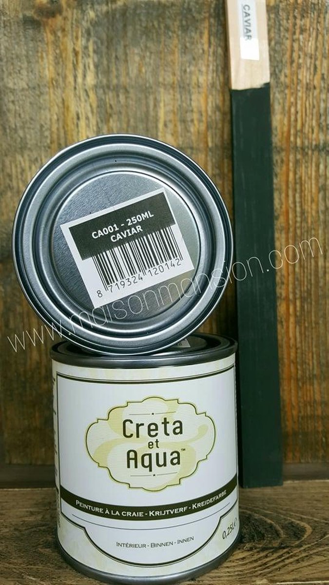 Welp bol.com | Krijtverf Creta et Aqua 250 ml Caviar oud Zwart BE-92
