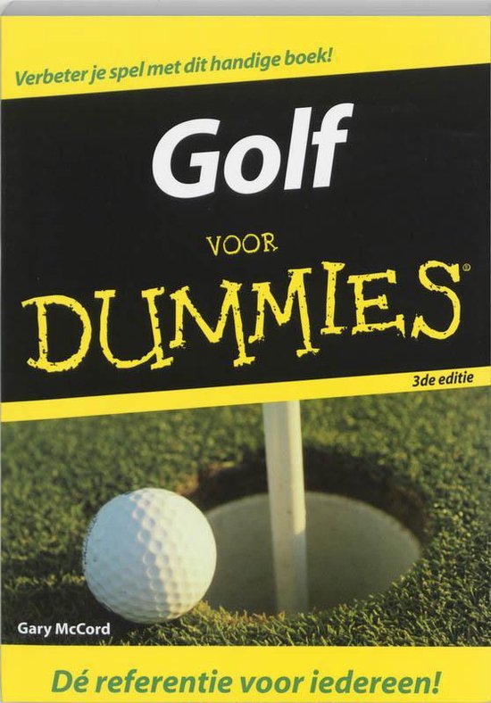 Cover van het boek 'Golf voor Dummies' van G. Huggan en J. MacCord