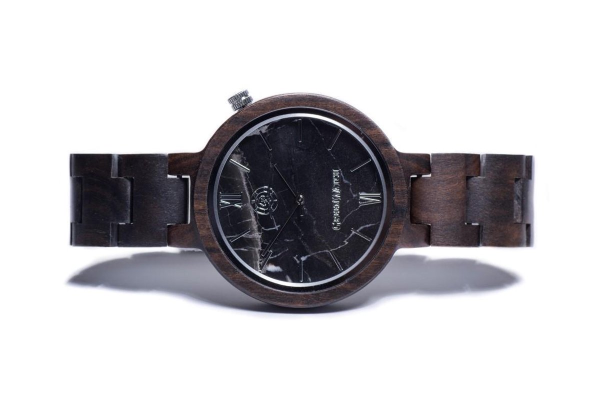 Greenwatch Marble Ebbenhout | Houten Horloge Heren Dames