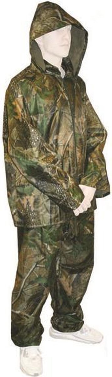 NGT - Quick-On Suit Regenpak Camouflage - Inclusief opbergtas - Maat L