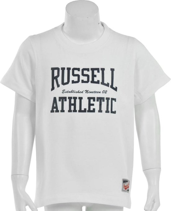 Russell Athletic Crew Short Sleeve - Sportshirt - Kinderen - Wit