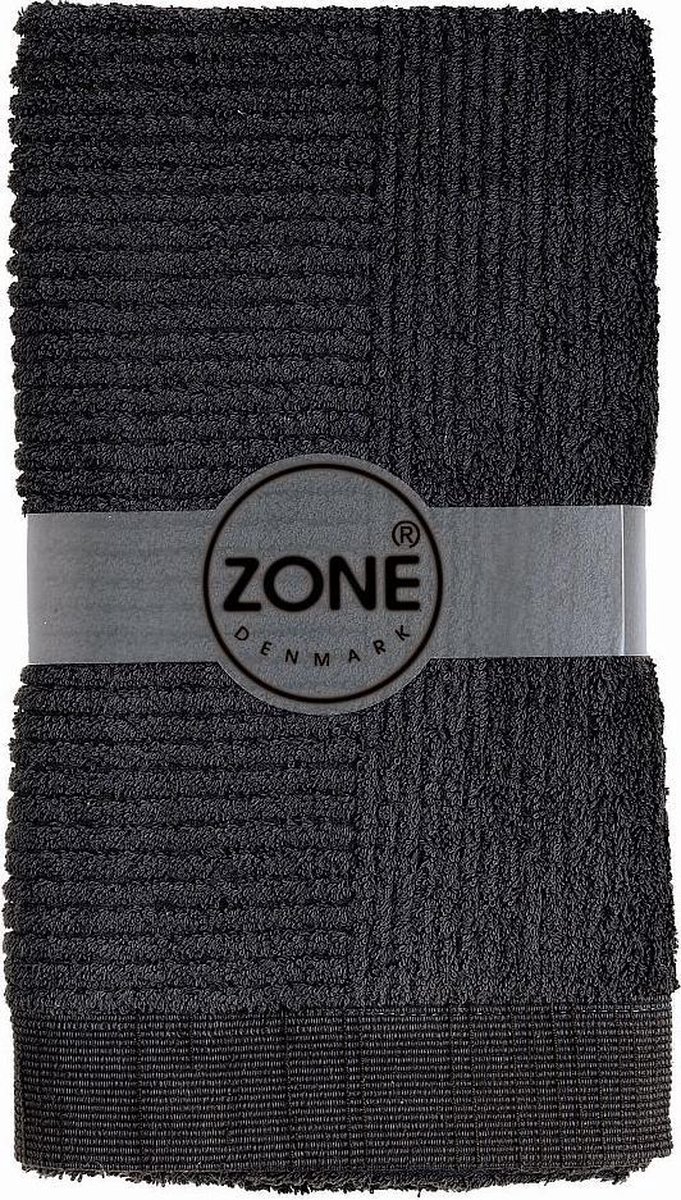Handdoek, Classic - Zone Denmark - zwart - 50x100