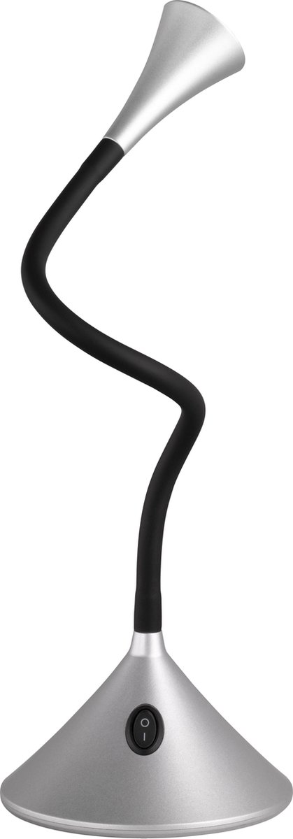 REALITY VIPER - Tafellamp Bureaulamp - Zilver - incl. 1x SMD 3W - Flexibel - Geschikt voor Wandmontage