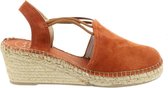 Toni Pons Tremp Dames Espadrilles met sleehak - Brandy -  Maat 40