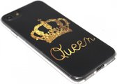 Queen hoesje siliconen Geschikt voor iPhone SE (2022/ 2020)/ 8/ 7