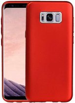 Design TPU Hoesje - Hoesje Geschikt voor Samsung Galaxy S8 Plus Rood