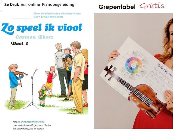 Zo speel ik viool Deel 1 - met A3 Gratis Poster met Notenposities